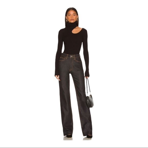 NWT WEWOREWHAT Revolve High Rise Dad Jeans Wide Leg Size 24 - Picture 1 of 8